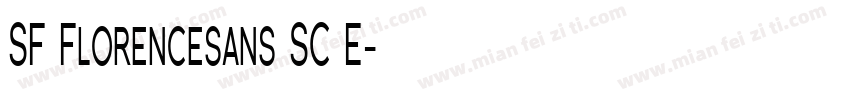 SF Florencesans SC E字体转换